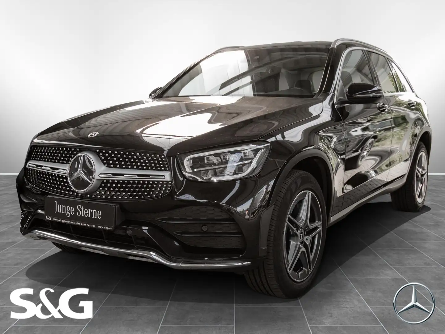 Mercedes-Benz GLC 300 de 4M AMG Chrom+AHK+Distro+Spurhalte+ Zwart - 1