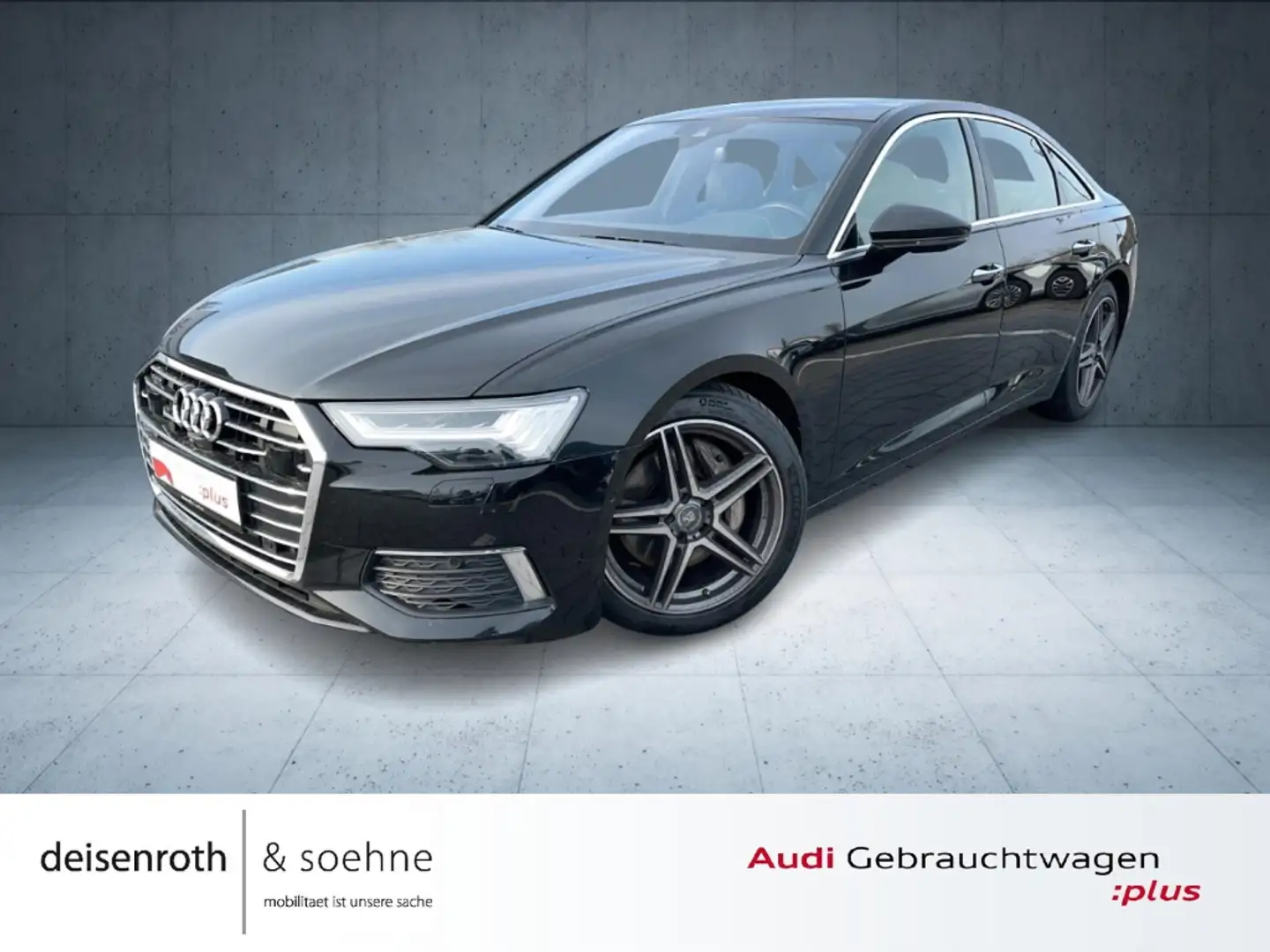Audi A6 Limousine design 50 TDI qu HDMatrix/B&O/Pano/Assis Schwarz - 1