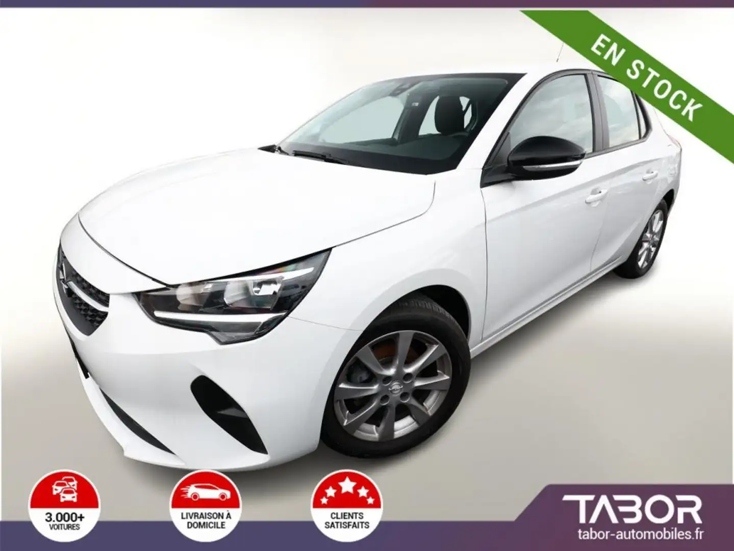 Opel Corsa F 1.2 75 Edition Cam Radars Clima Blanc - 1