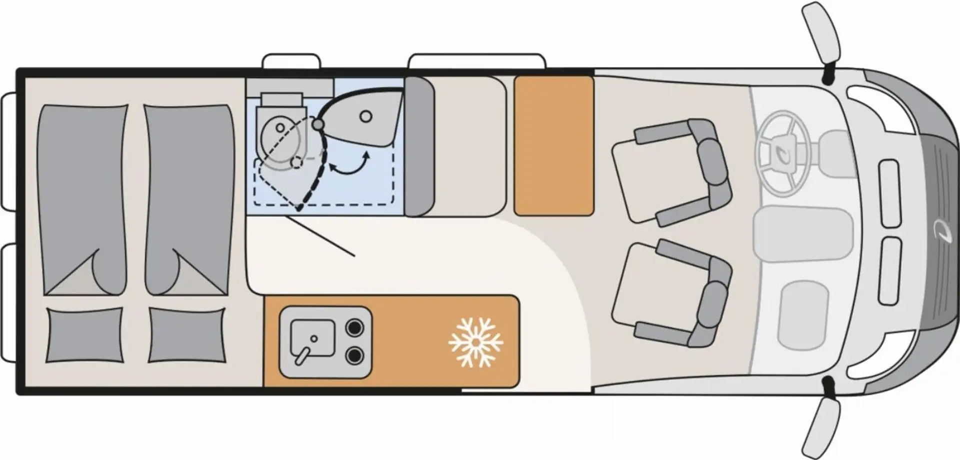 Dethleffs Globetrail Active 600 DS Fiat Dieselheiz*Markise Weiß - 2