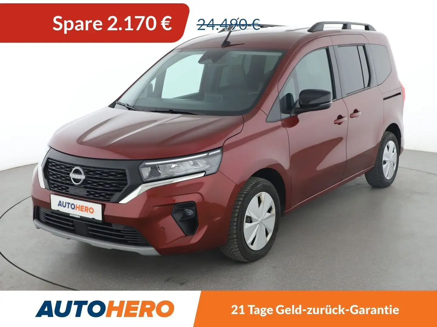 Nissan Townstar 1.3 DIG-T L1 N-Connecta *PDC*CAM*TENPO*LIM* Rouge - 1