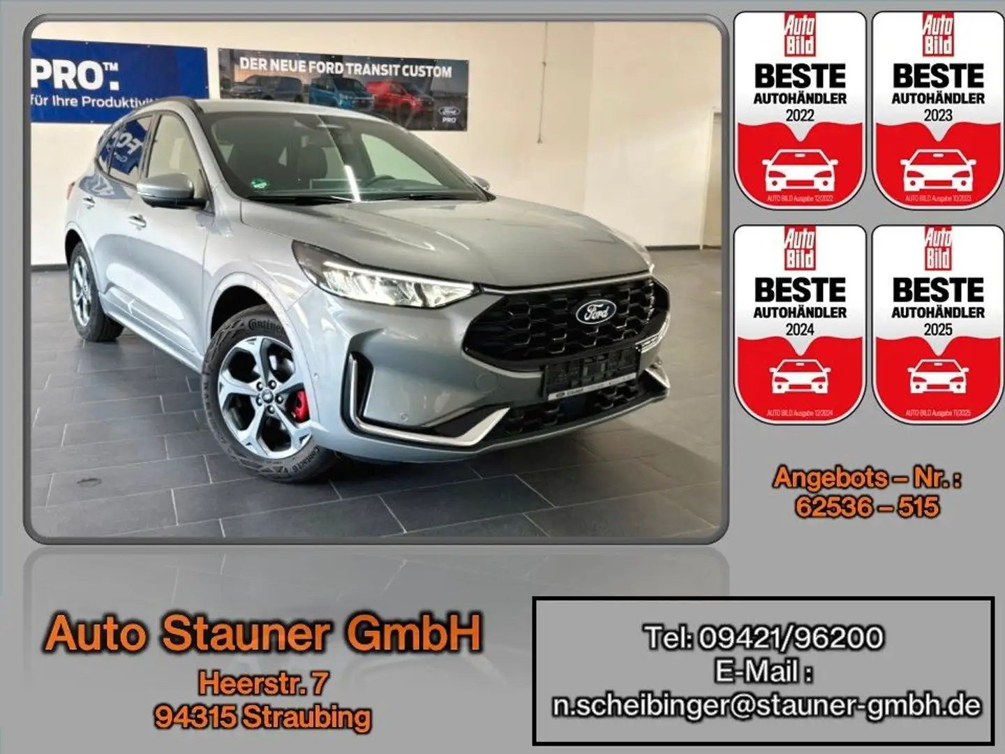 Ford Kuga ST-Line X 2.5 FHEV 4x4 Auto./KAMERA/ACC/AHK Grigio - 1