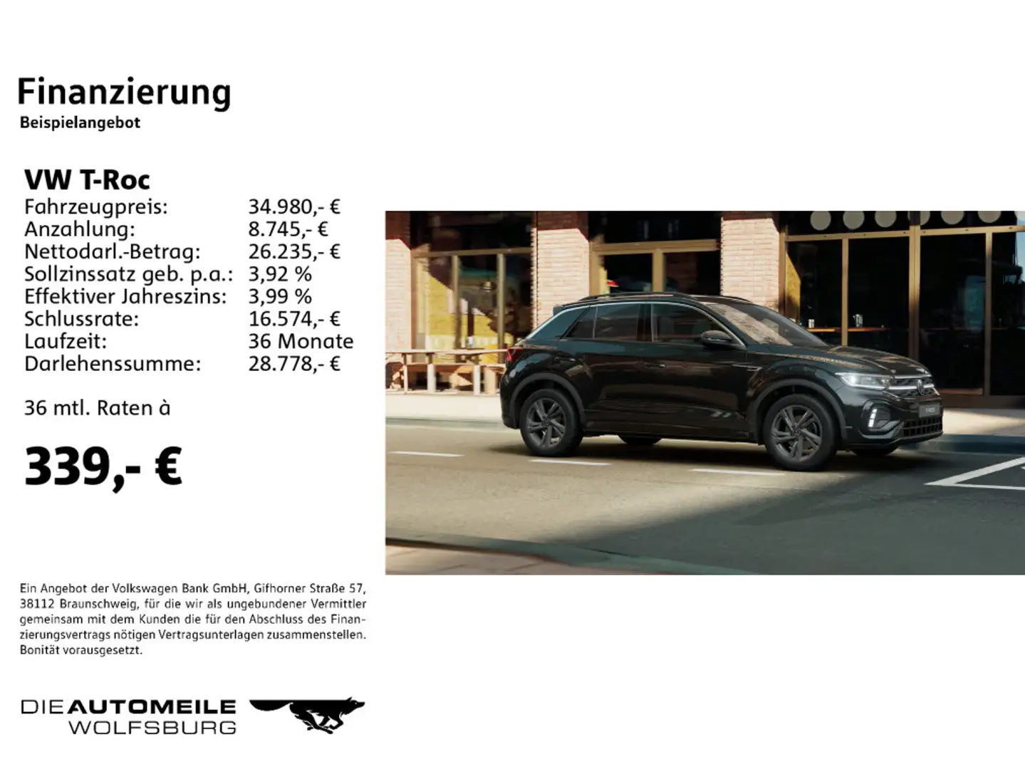 Volkswagen T-Roc 1.5 TSI R-Line Matrix/Stand/ACC/AHK Noir - 2