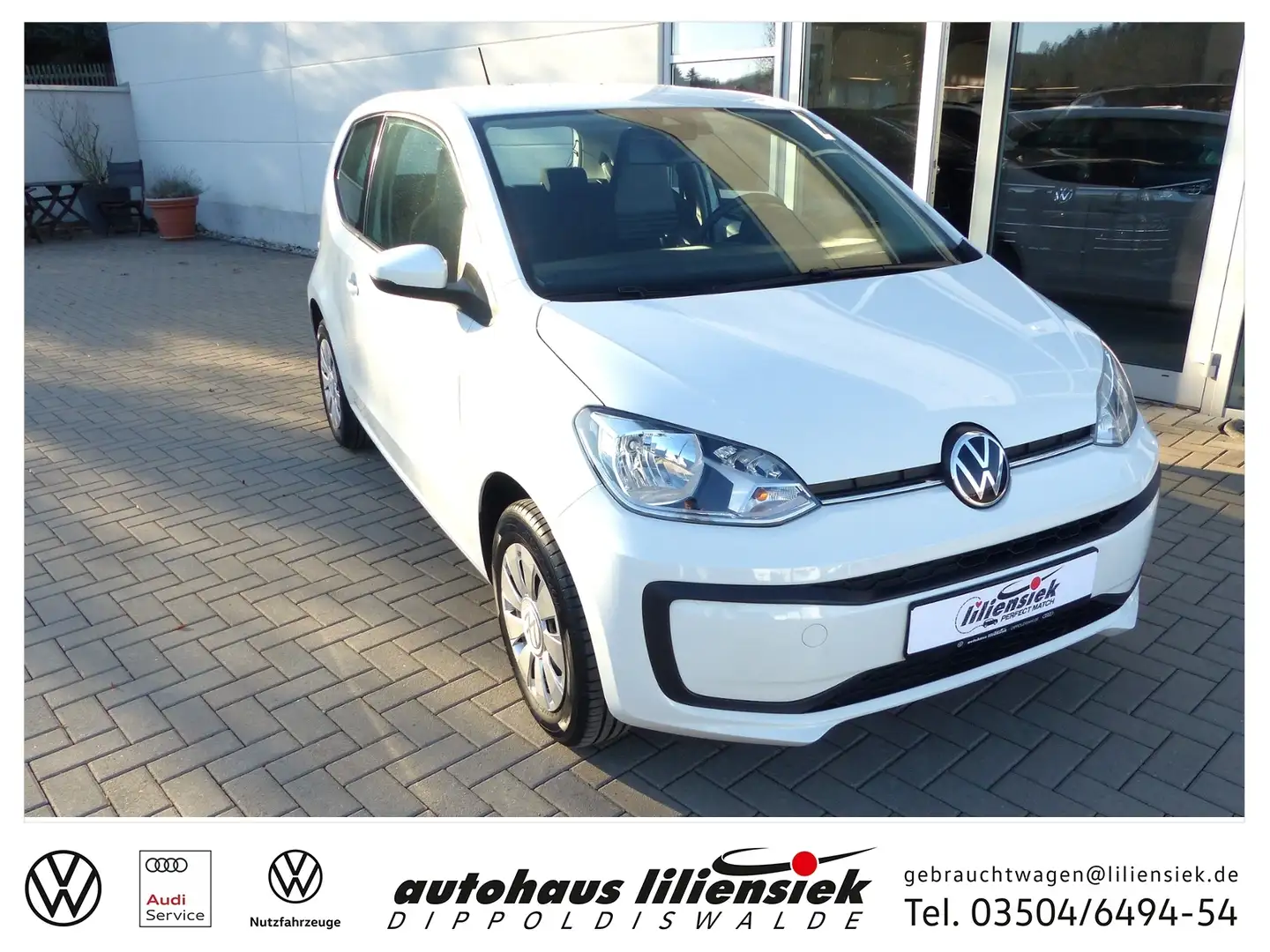 Volkswagen up! 1.0 *ZV*EFH*Klima* Blanc - 1