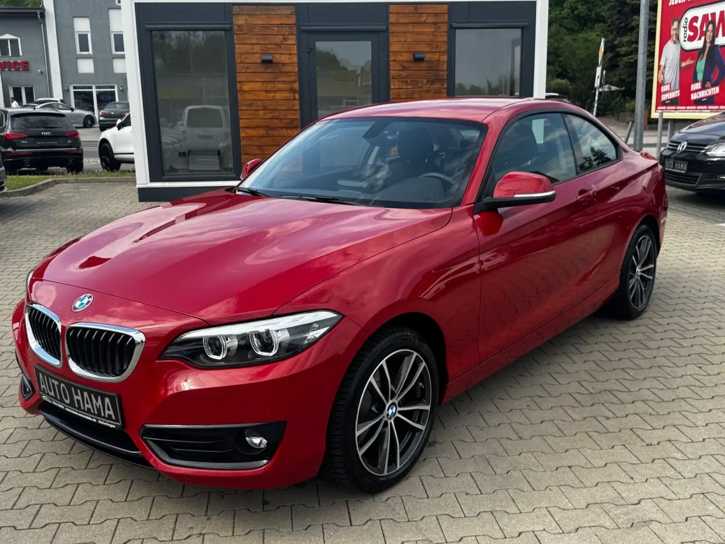 BMW 218 i Coupe Sport Line *NAVI*PDC*TOP*29TKM* Roşu - 2
