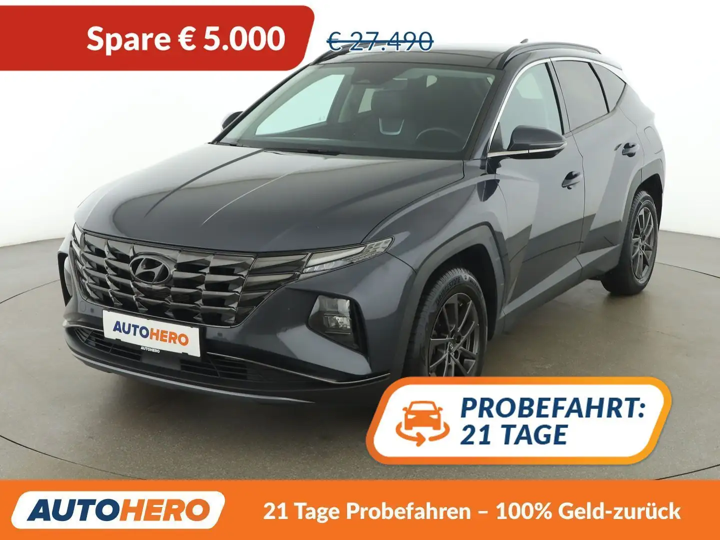 Hyundai TUCSON 1.6 T-GDI Hybrid Prestige 4WD Grau - 1