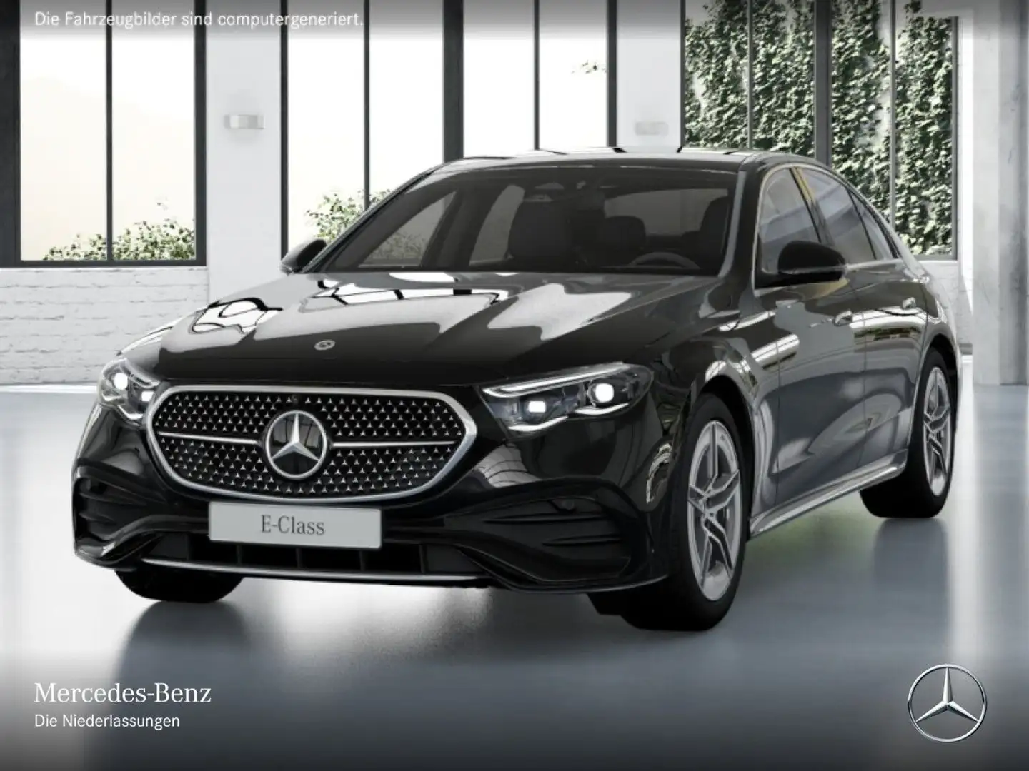 Mercedes-Benz E 300 de Hybrid AMG 360° Distr. Spurhalt-Ass PTS Schwarz - 2