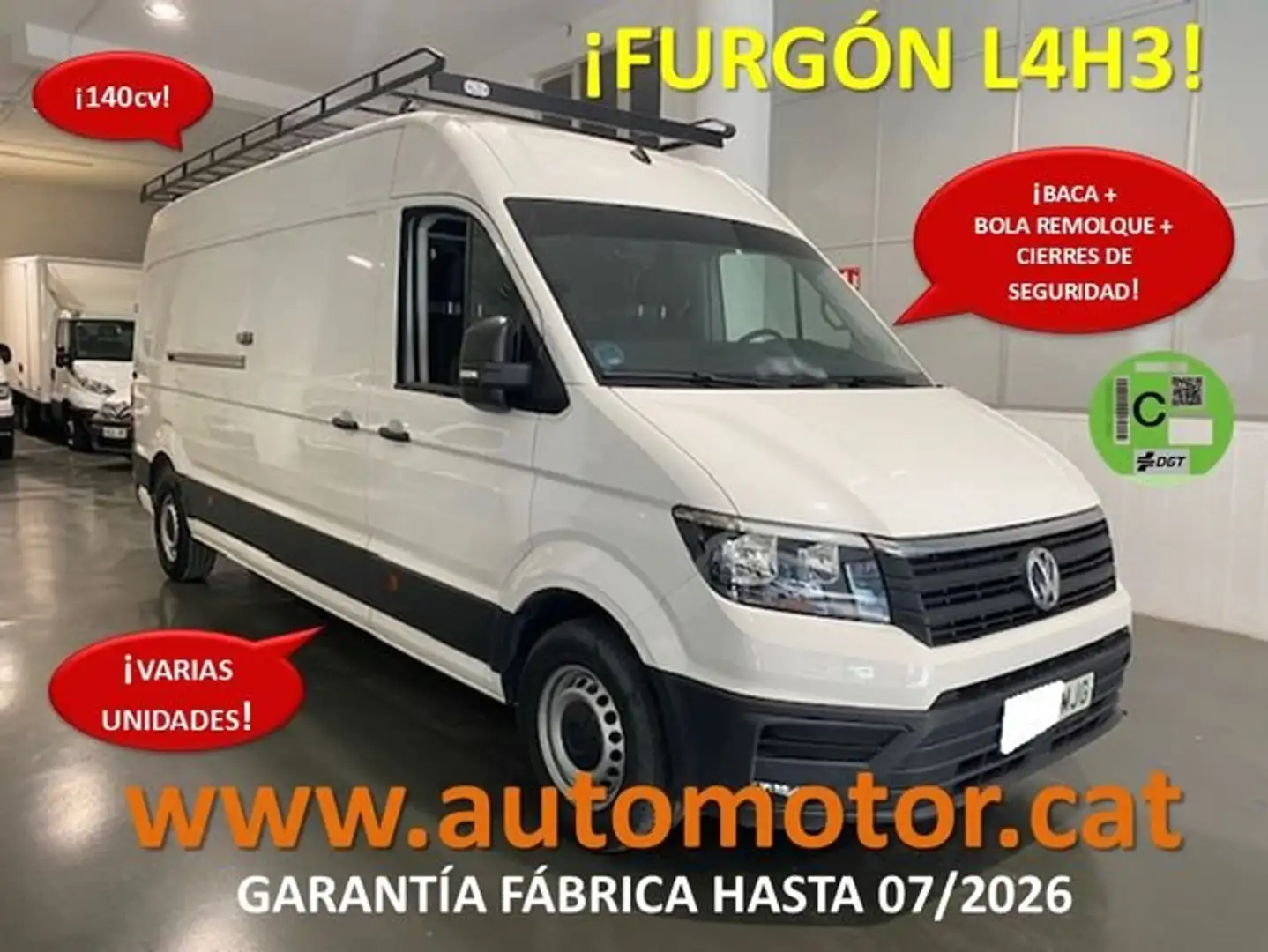 Volkswagen Crafter 35 Furgon BL TA L4H3 2.0TDI 103kW 140CV Blanco - 1