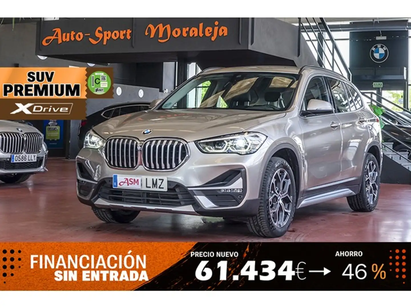 BMW X1 xDrive 20dA Plateado - 1