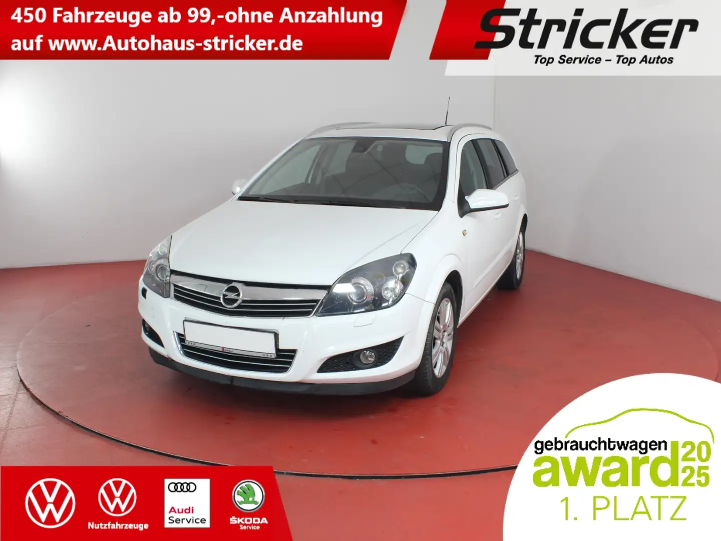 Opel Astra Caravan 1.7CDTI TÜV bis 07/26 Navi Sitzheizung Weiß - 1