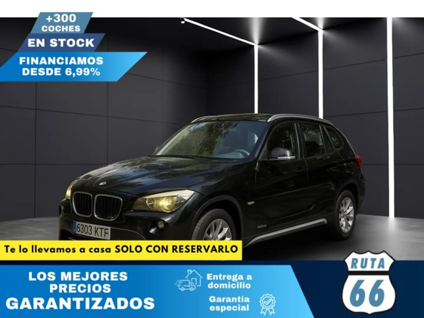 BMW X1 xDrive 20dA Zwart - 1