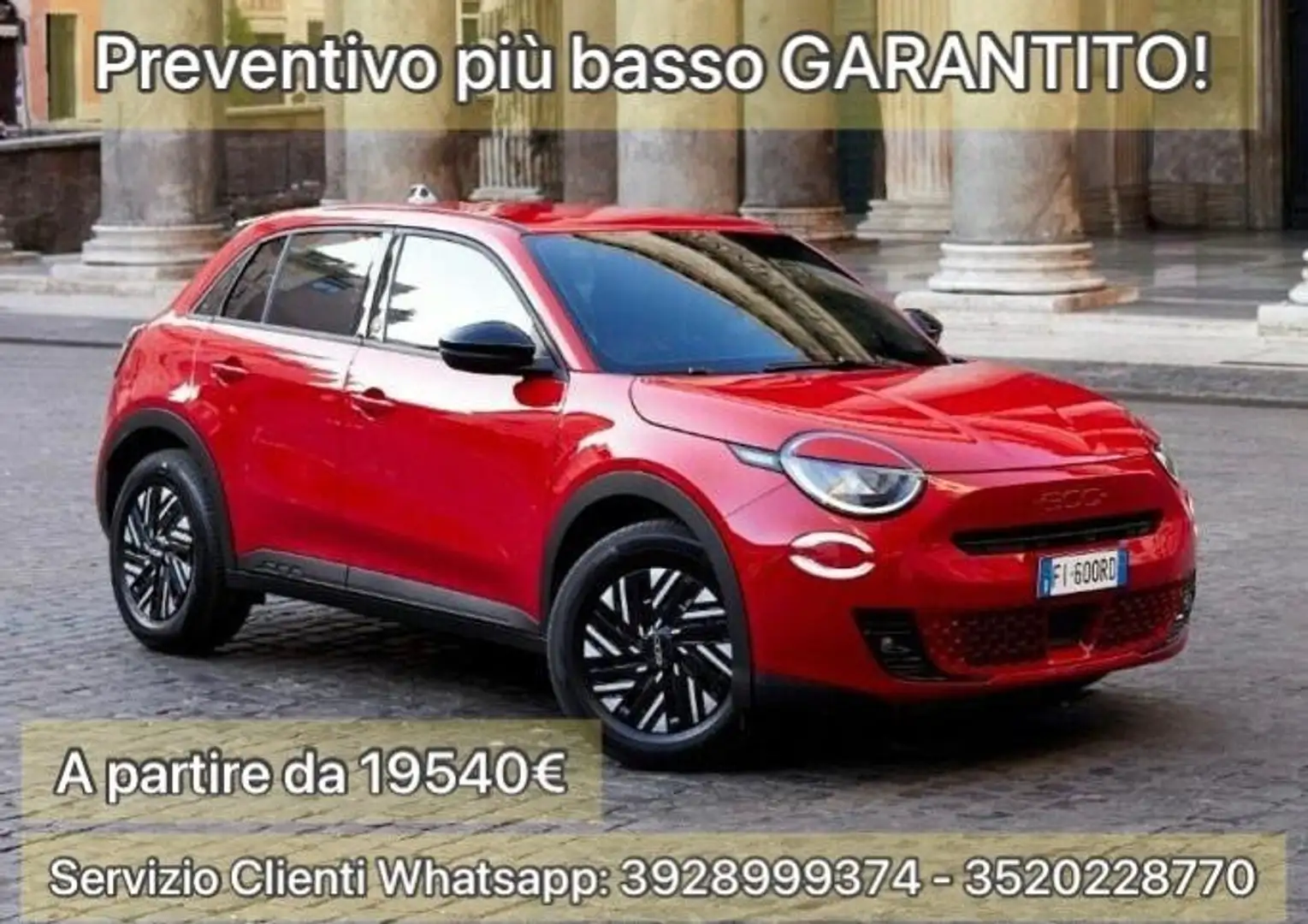 Fiat 600 600 Hybrid 110 CV Rosso - 1