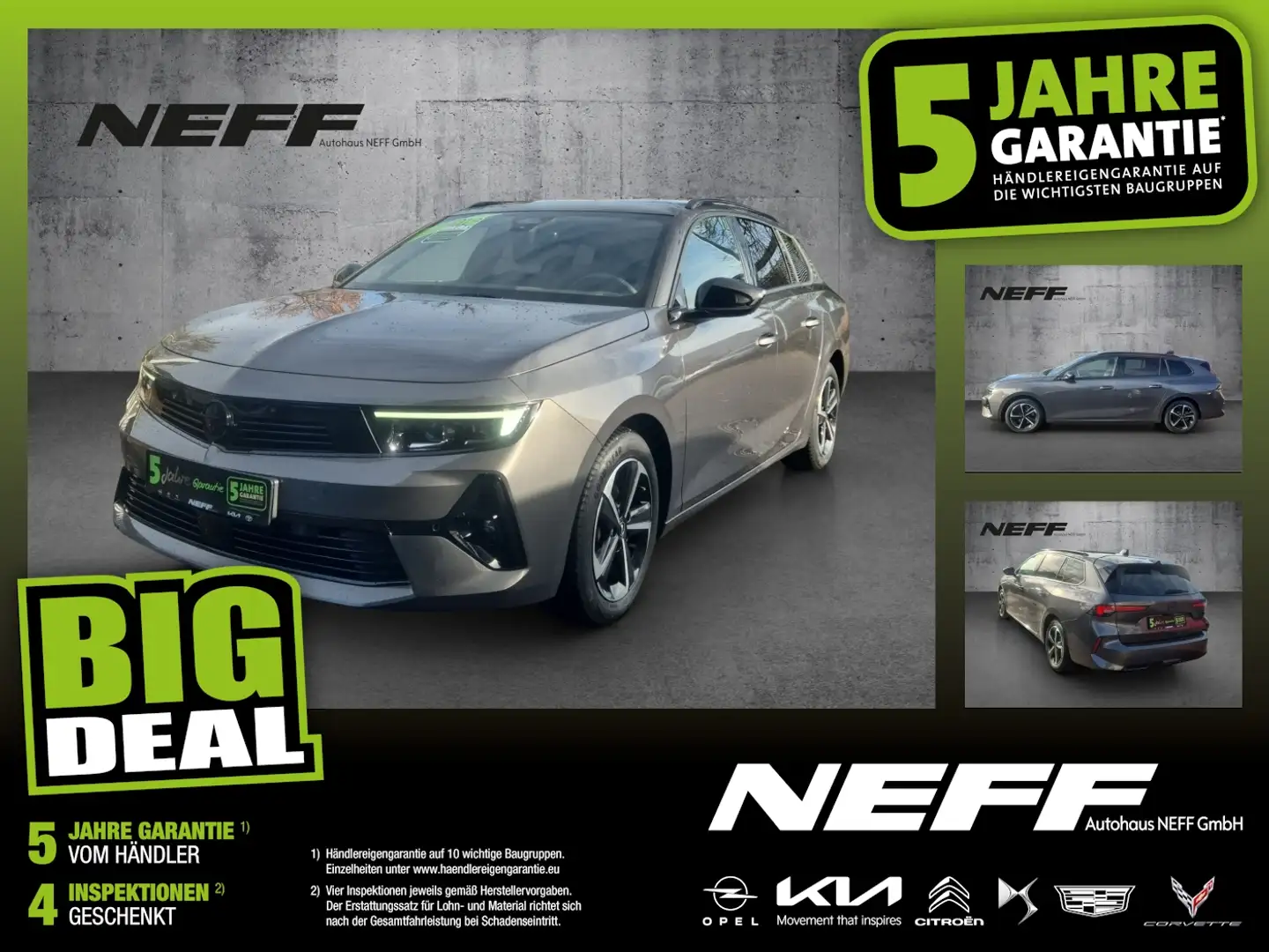 Opel Astra L Sports Tourer 1.2 Turbo GS ACC+AHK+LED Grau - 1