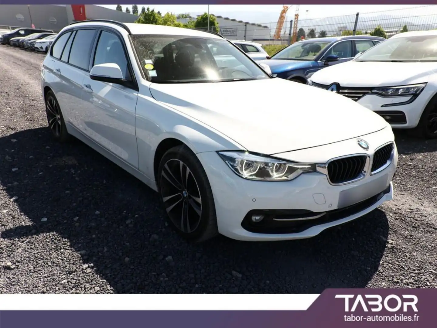 BMW 318 318 d Touring Sport Line LED GPS radars 18p Blanc - 2