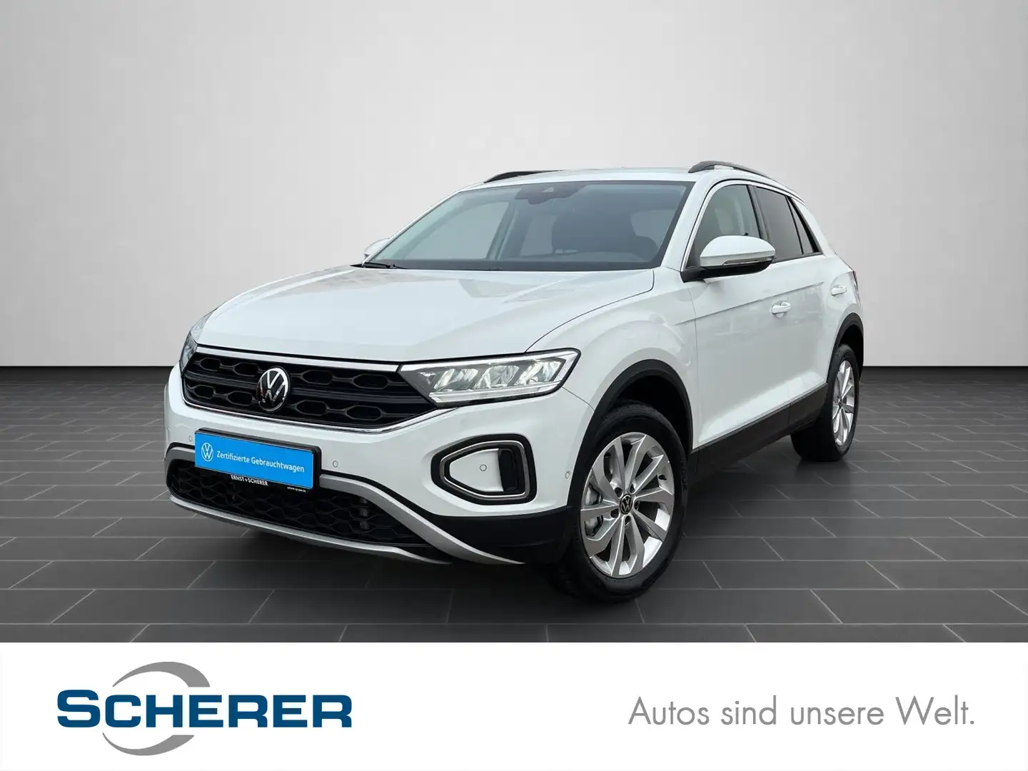 Volkswagen T-Roc 1.5 TSI DSG Life LED+ACC+Kamera+Navi+App+C Weiß - 1
