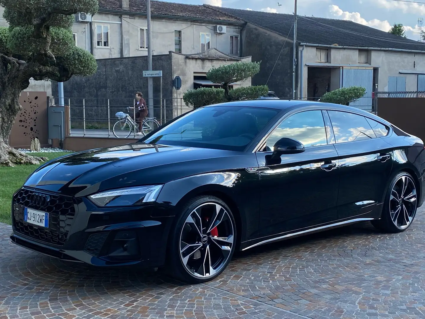 Audi A5 Sportback 40 2.0 tfsi mhev S line edition 204cv s- Nero - 1