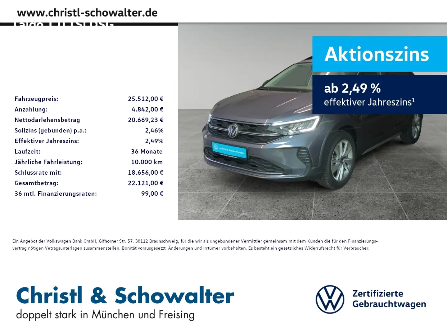 Volkswagen Taigo 1.0 TSI DSG GOAL LED KLIMA ACC Grau - 1