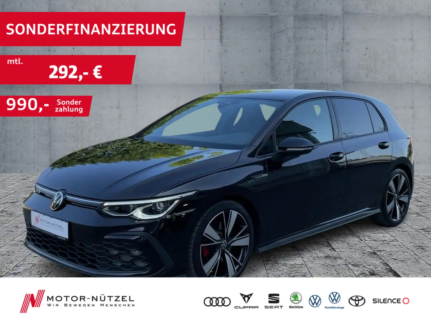 Volkswagen Golf VIII GTD DSG 5JG+MATRIX+NAVI+AHK+ACC+SHZ+18 Schwarz - 1