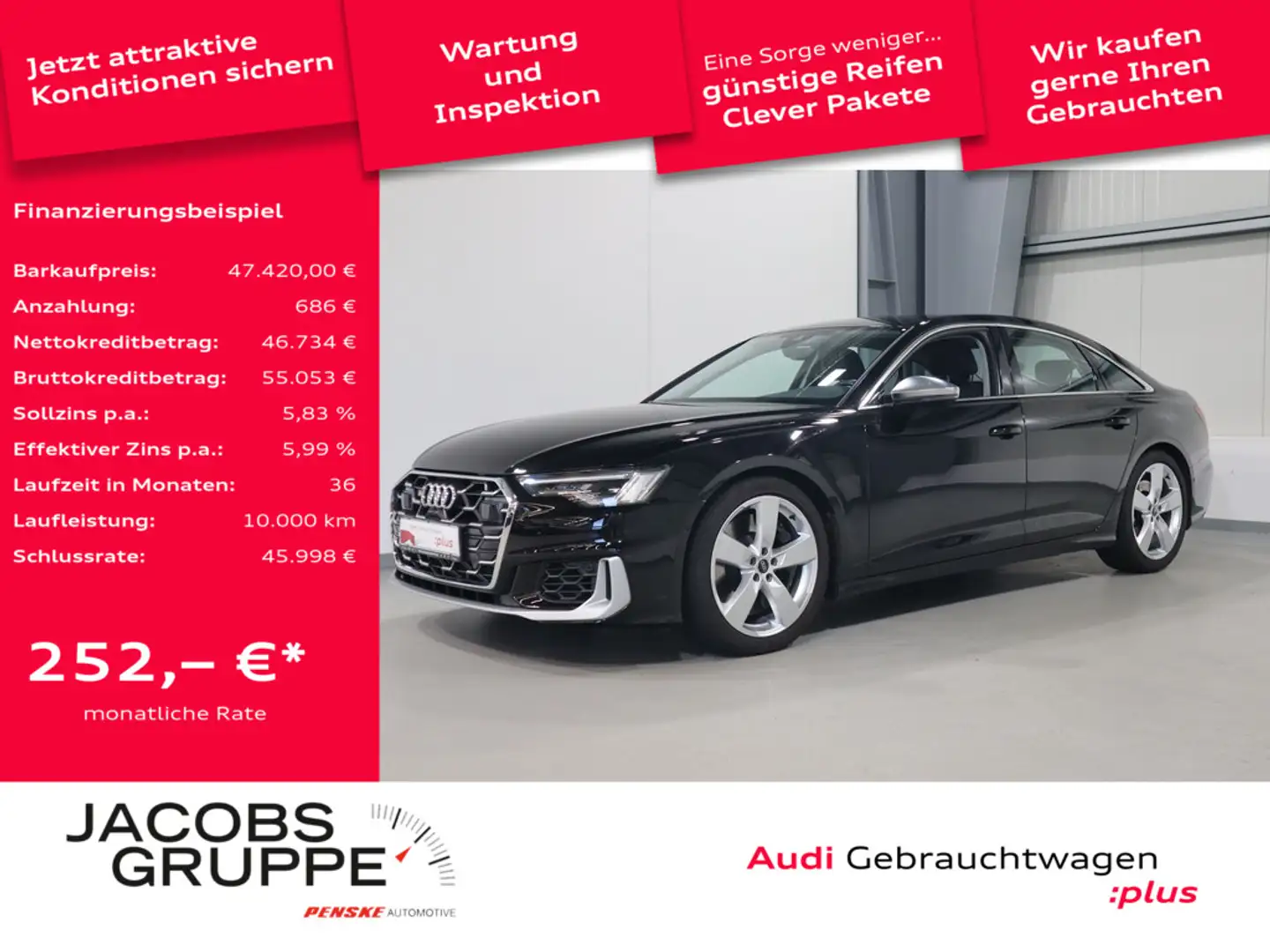 Audi S6 Limo 3.0 TDI quattro NAVI*VC*LED * Schwarz - 1