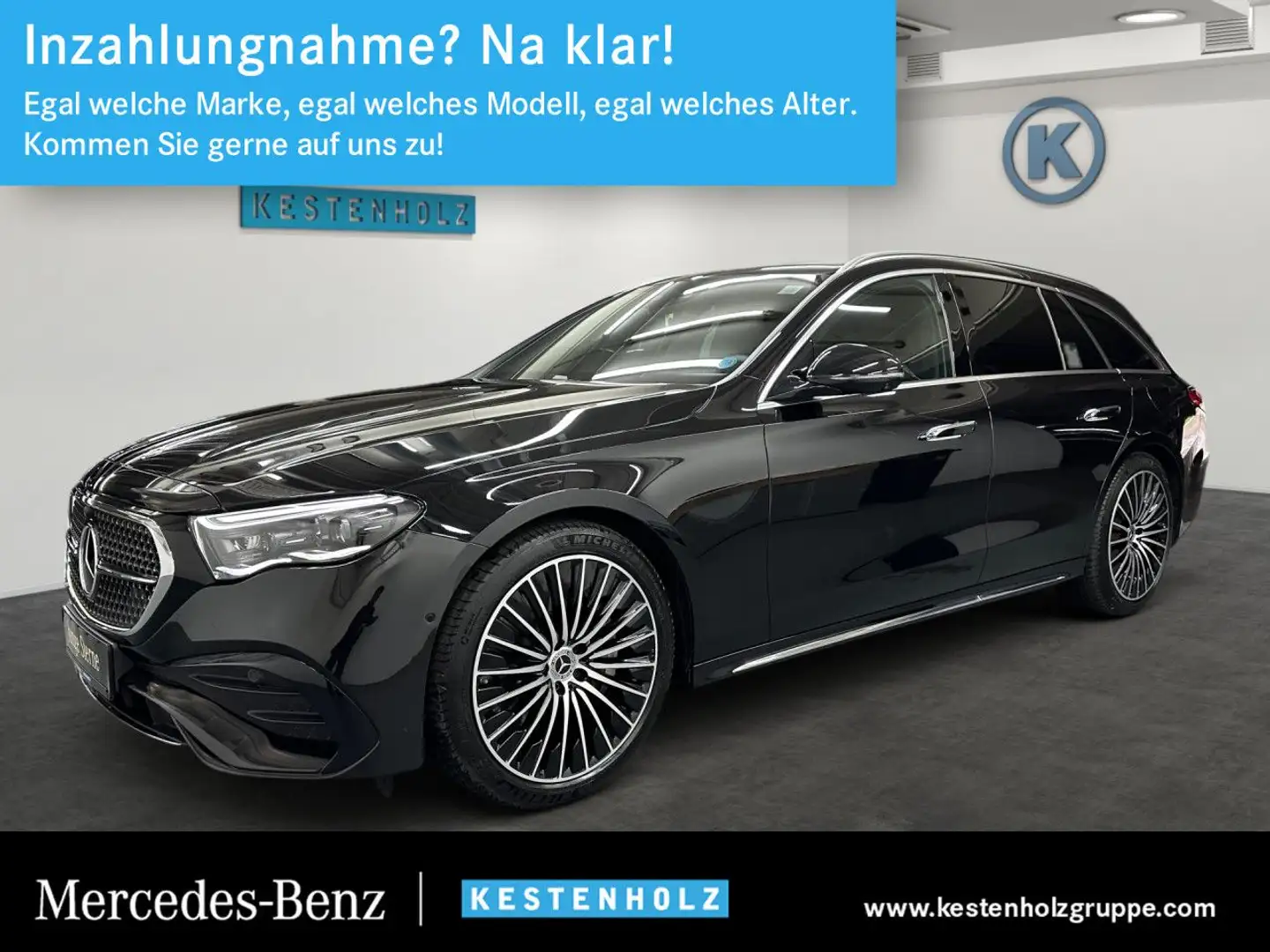 Mercedes-Benz E 300 e T-Modell AMG+BURMESTER+PANO+DIGITALLIGHT Schwarz - 1