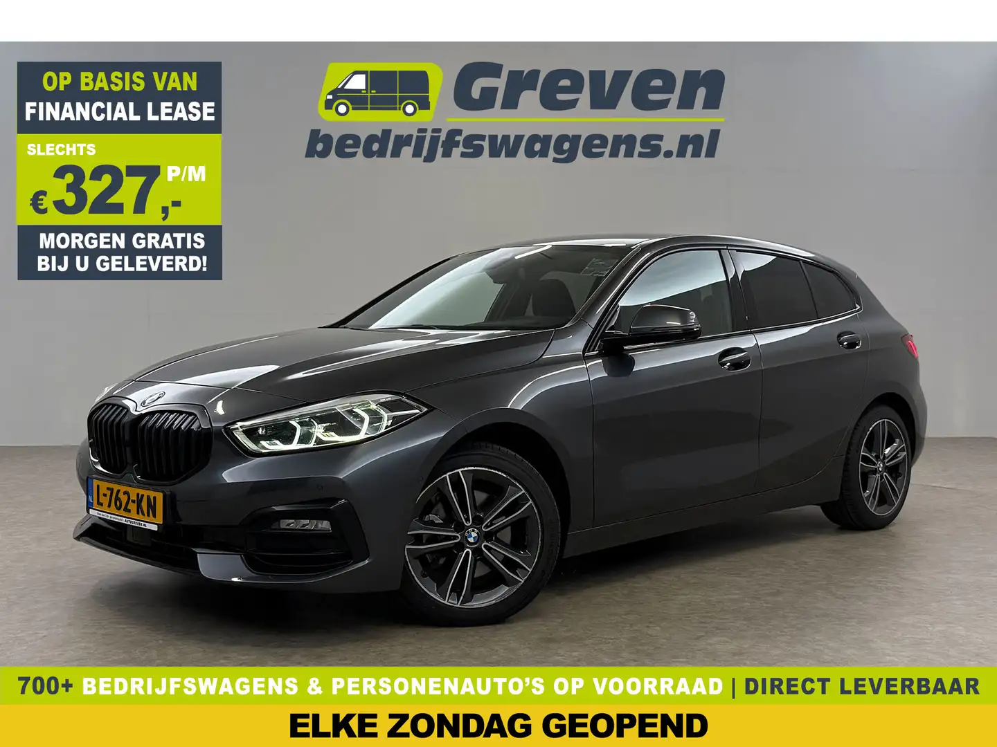 BMW 118 1-serie 118i M Sport LED Camera Carplay Sfeerverl. Gris - 1