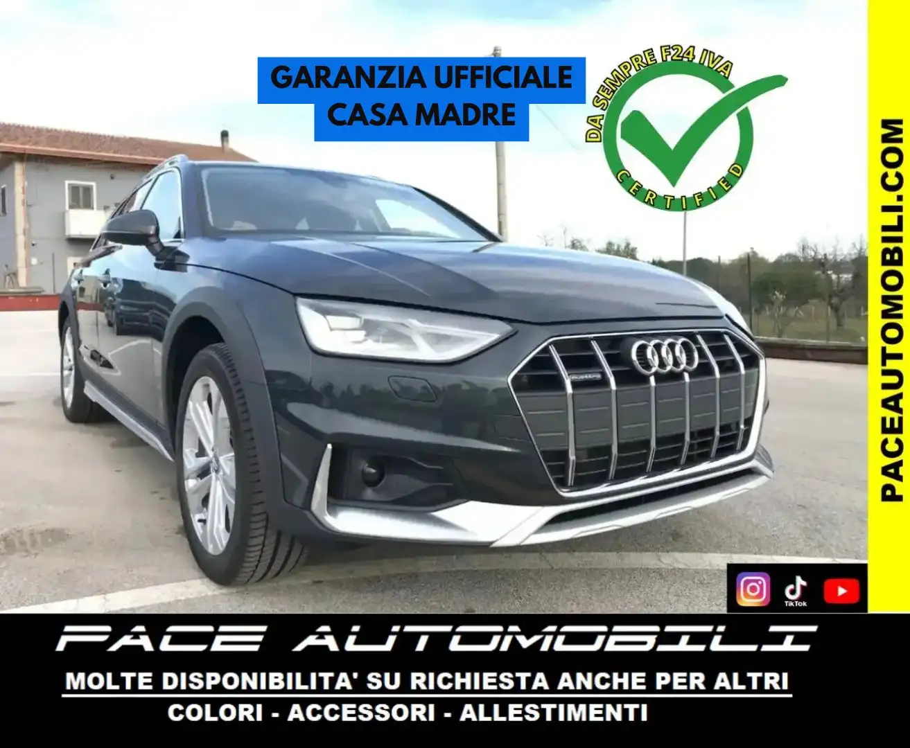 Audi A4 allroad 40D/QUATTRO/LED/FORNIAMO F24 IVA PAGATA Grigio - 1