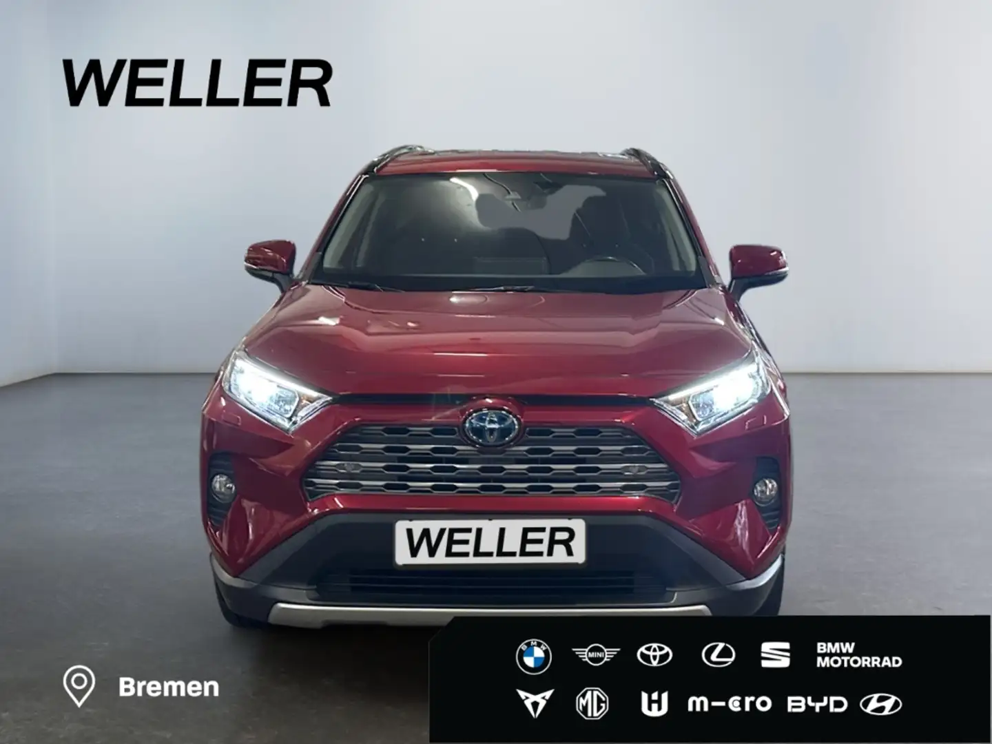 Toyota RAV 4 2.5 4x4 Hybrid Club *LED*el Heck*SHZ*RCam* Rouge - 2