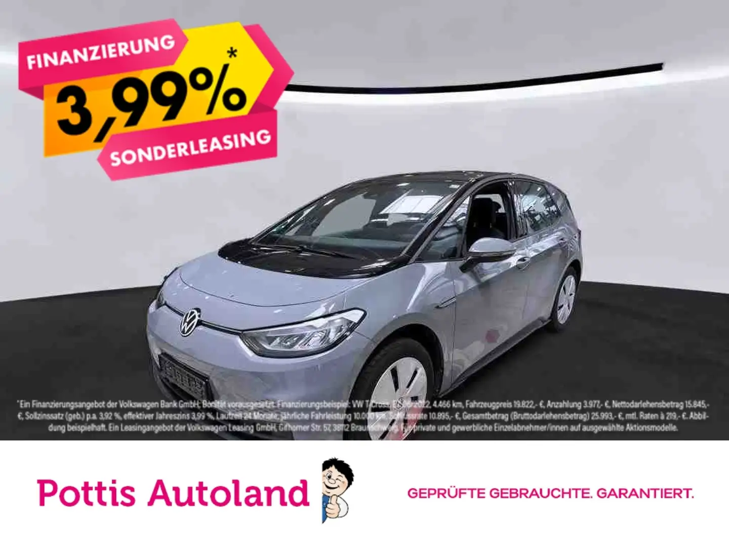 Volkswagen ID.3 PURE PERFORMANCE NAVI KLIMA PDC LED Grau - 1