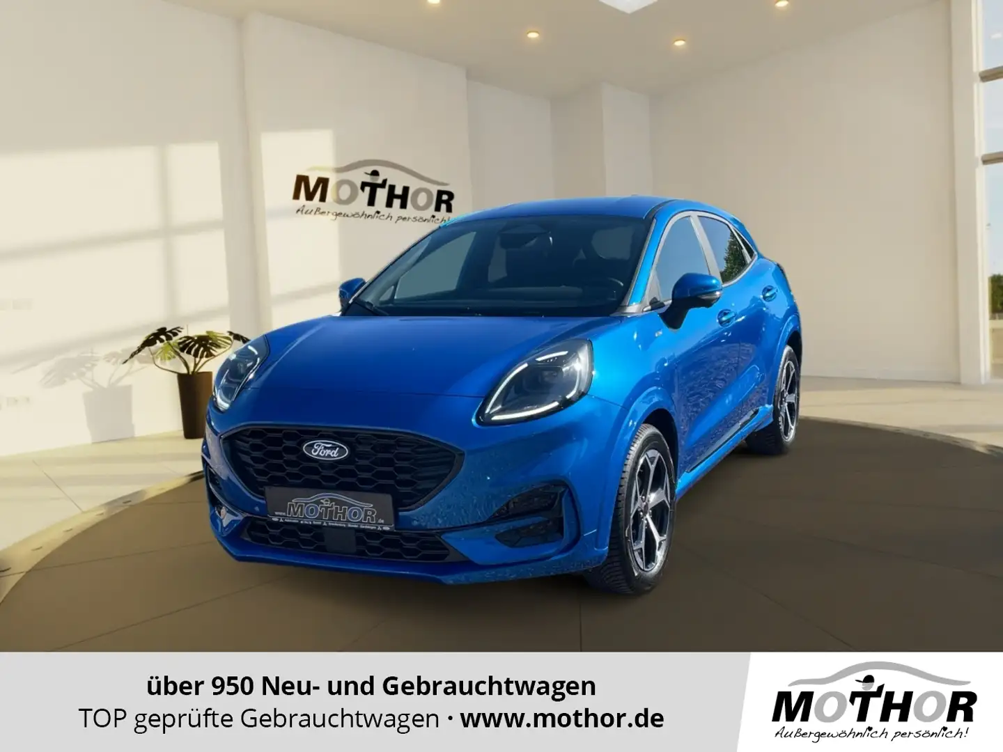 Ford Puma ST-Line 1.0 EcoBoost MHEV ACC PDC KAM360 Bleu - 1