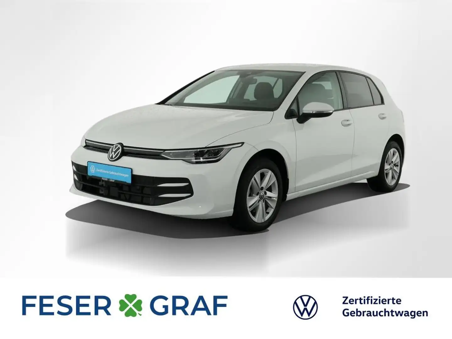 Volkswagen Golf 8 Life 1.5 eTSI DSG Navi HUD beh.Lenkrad SiHz Wit - 1