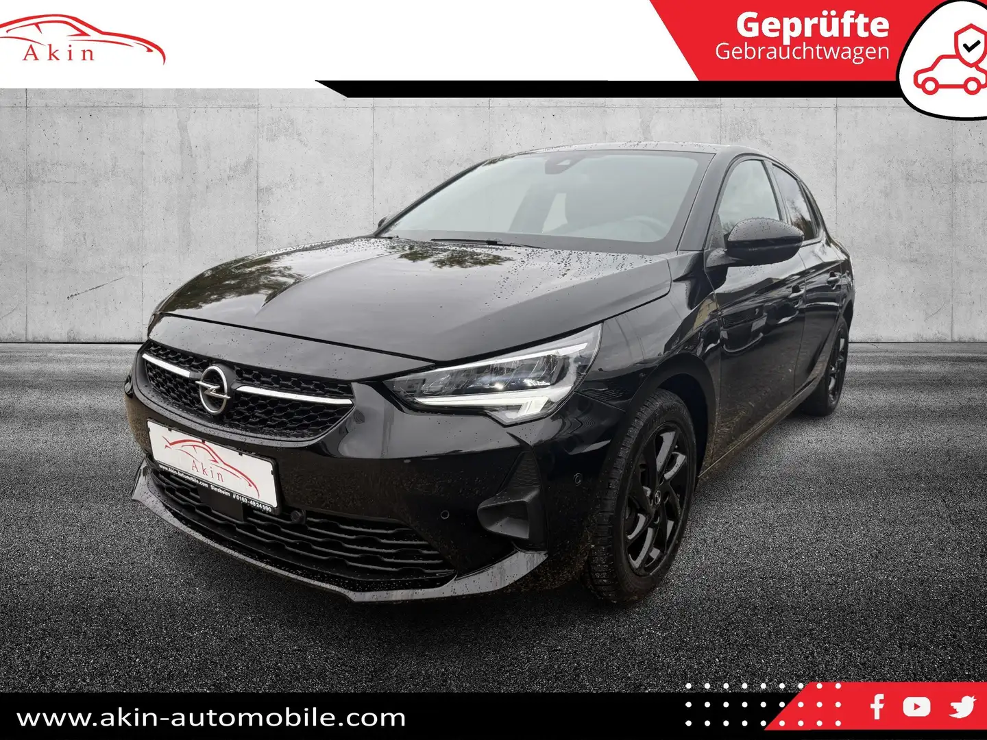 Opel Corsa GS LINE/KEYLESS/LED/LEDER/NAVI/PDC/KAMERA/SHZ/TEMP Schwarz - 1