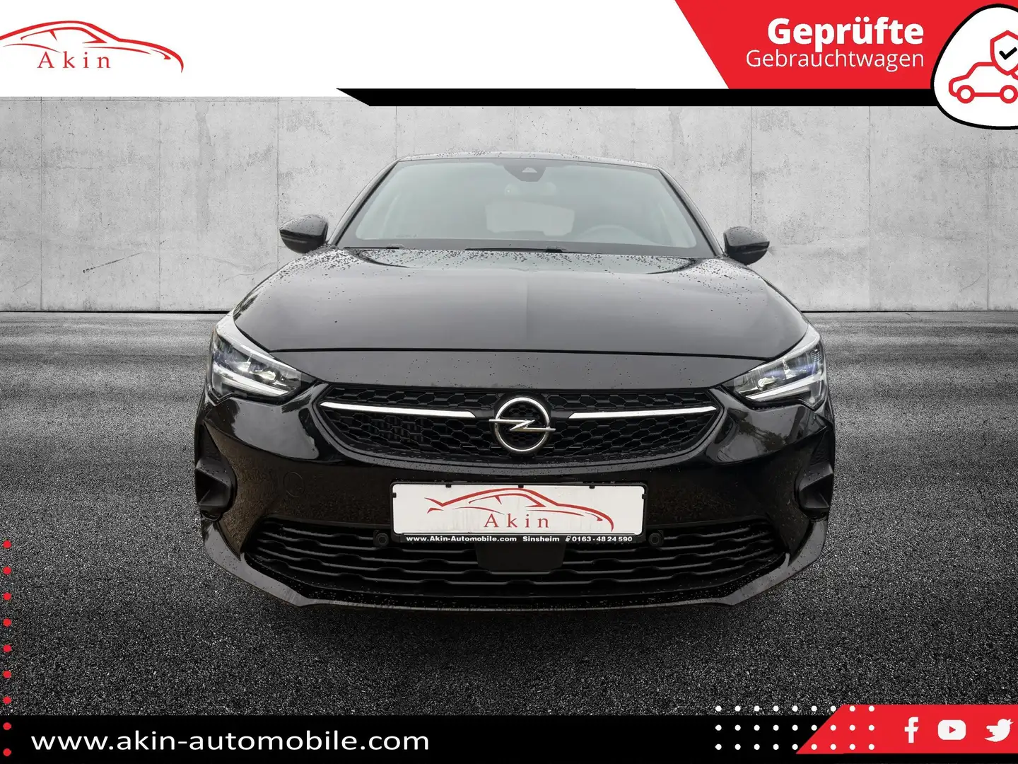 Opel Corsa GS LINE/KEYLESS/LED/LEDER/NAVI/PDC/KAMERA/SHZ/TEMP Schwarz - 2