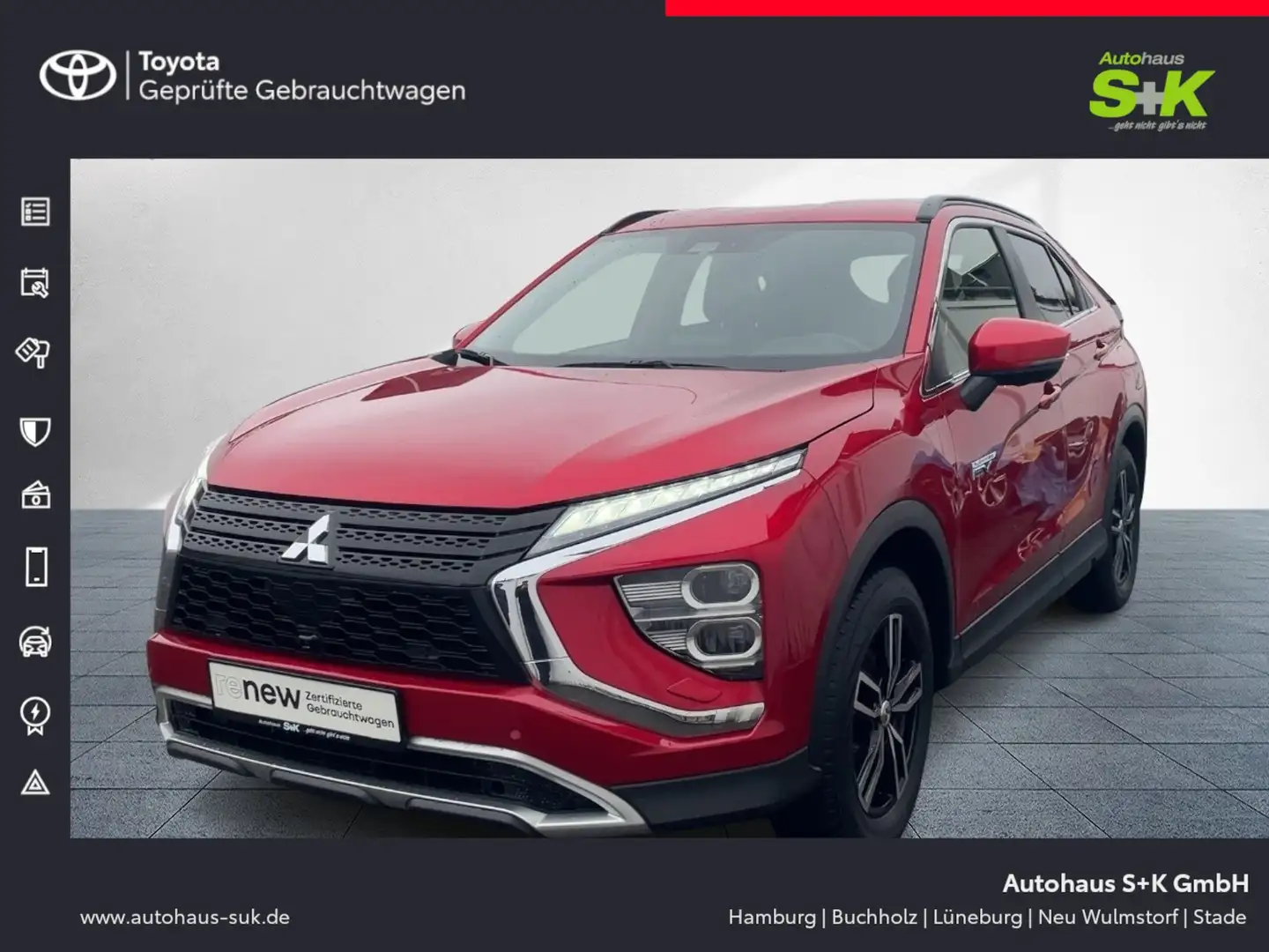 Mitsubishi Eclipse Cross 2.4 MIVEC PHEV TOP 4WD*360°KAMERA+WINTER-P.*** Rosso - 1