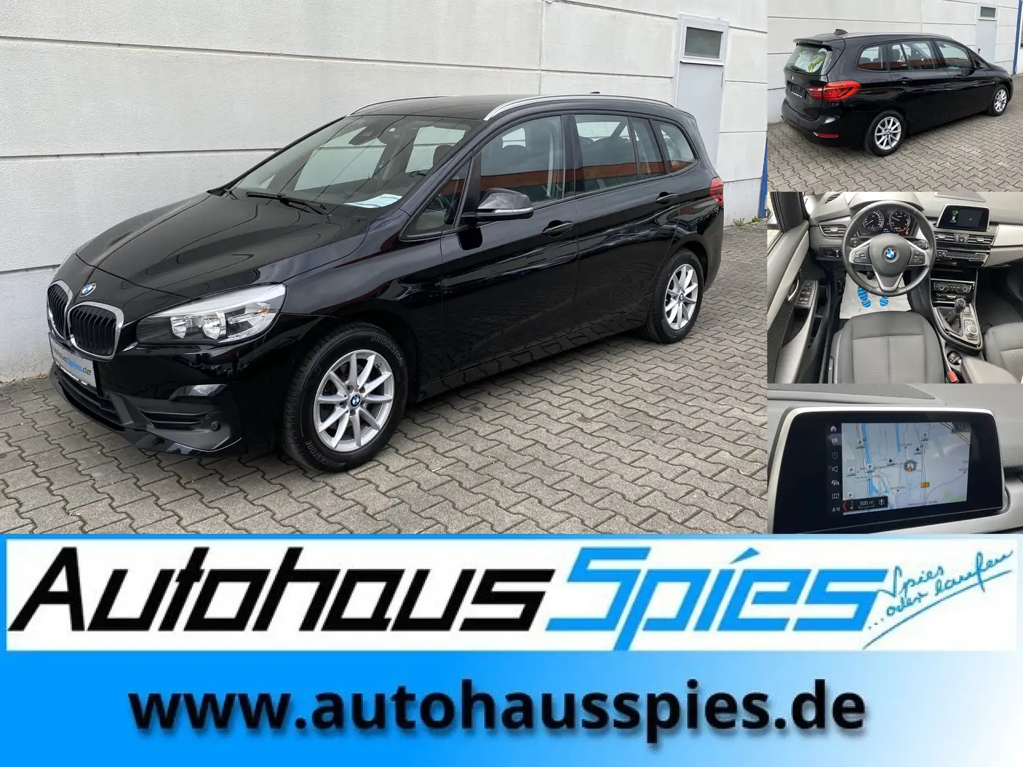 BMW 216 Gran Tourer d  1.Hand Nav RKam Shz Alu16 DAB EU6d Nero - 1