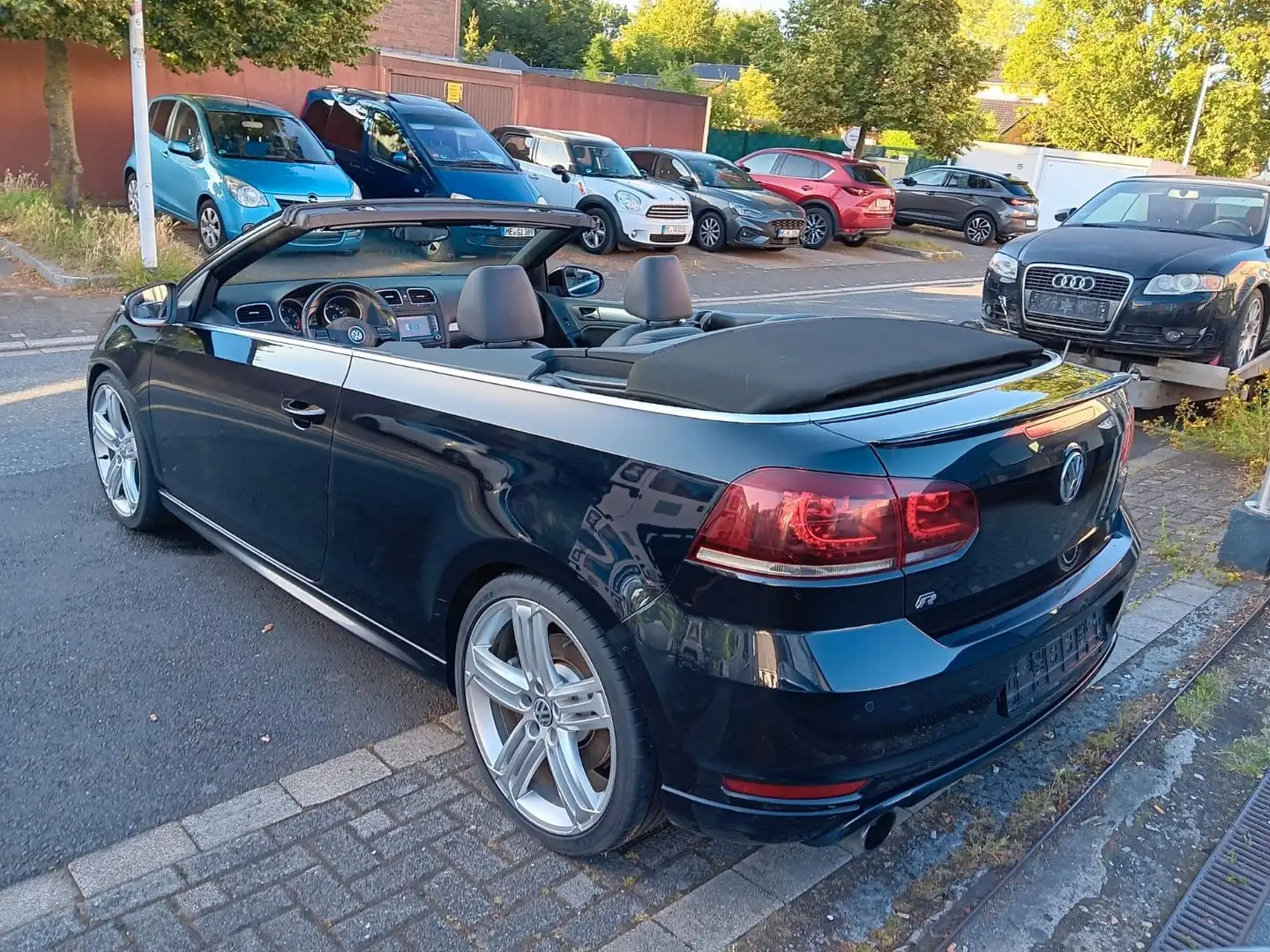 Volkswagen Golf GOLF CABRIO 2.0 TSI R DSG NO GTi VOLL NAVI CAM Zwart - 2