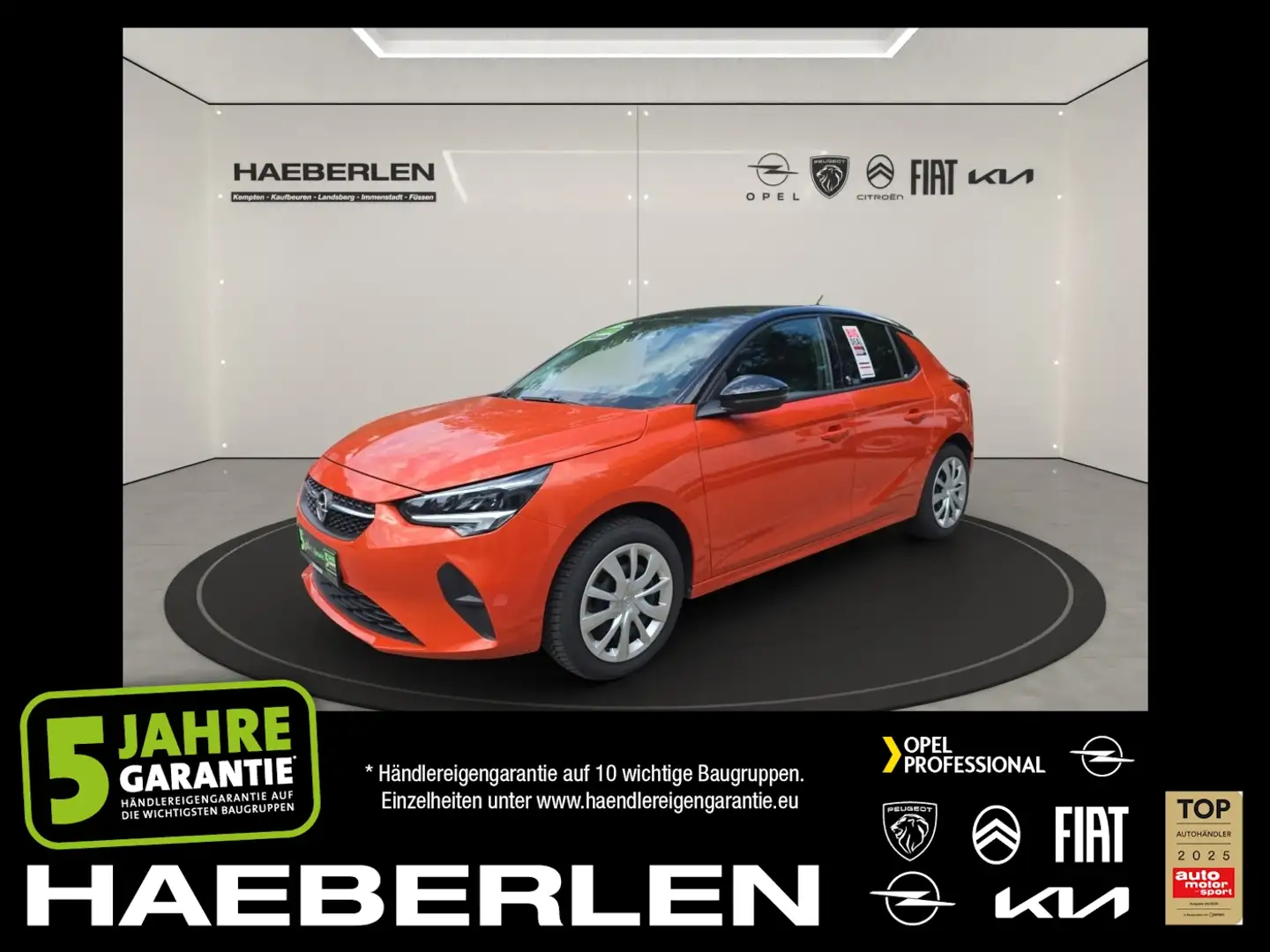 Opel Corsa F e Edition +FLA KAM LED KlimaA PDC SpurH Orange - 1