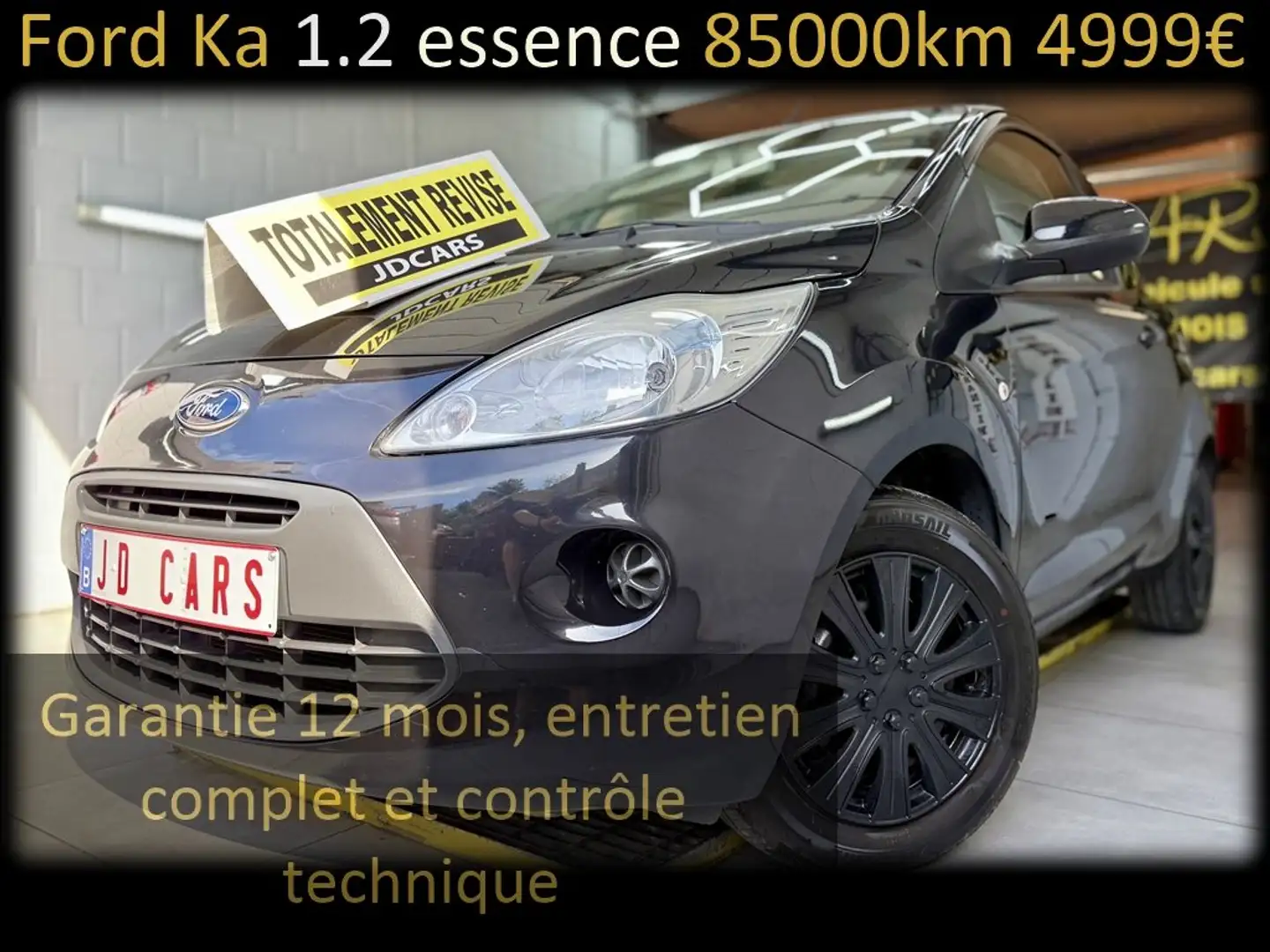 Ford Ka/Ka+ Ka 1.2 i 85MKM ‼️GARANTIE 1 AN CTOK‼️ Nero - 1