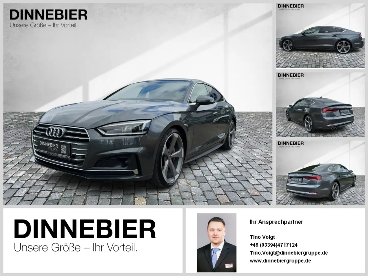 Audi A5 Sportback 50TDI quattro **S-Line/Pano/B&O** Grau - 1