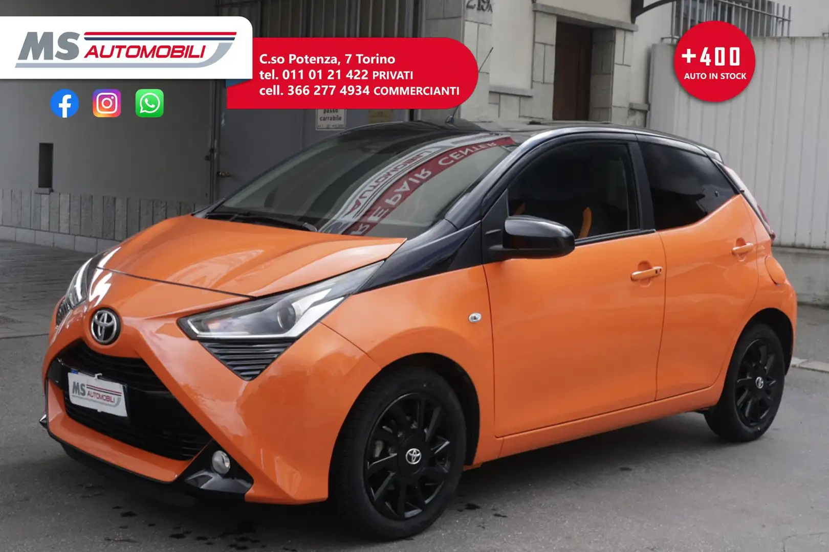 Toyota Aygo Toyota Aygo Connect 1.0 VVT-i 72 CV 5 porte PROMO Orange - 1