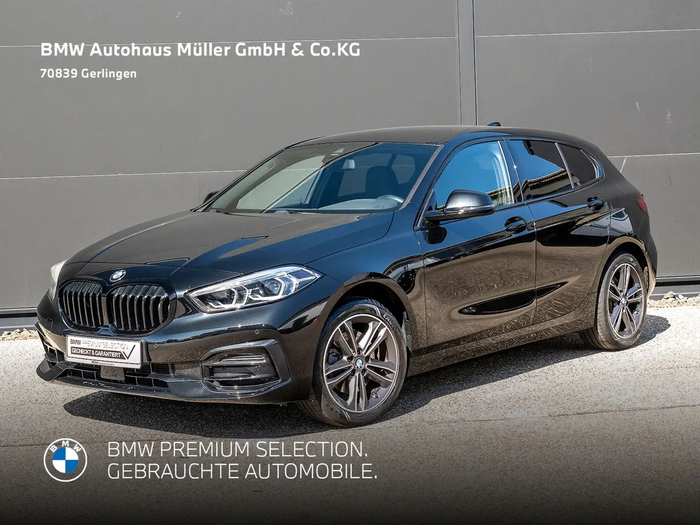 BMW 118 iA 5-Türer SportLine Einparkhilfe DAB Navi LED Negro - 1