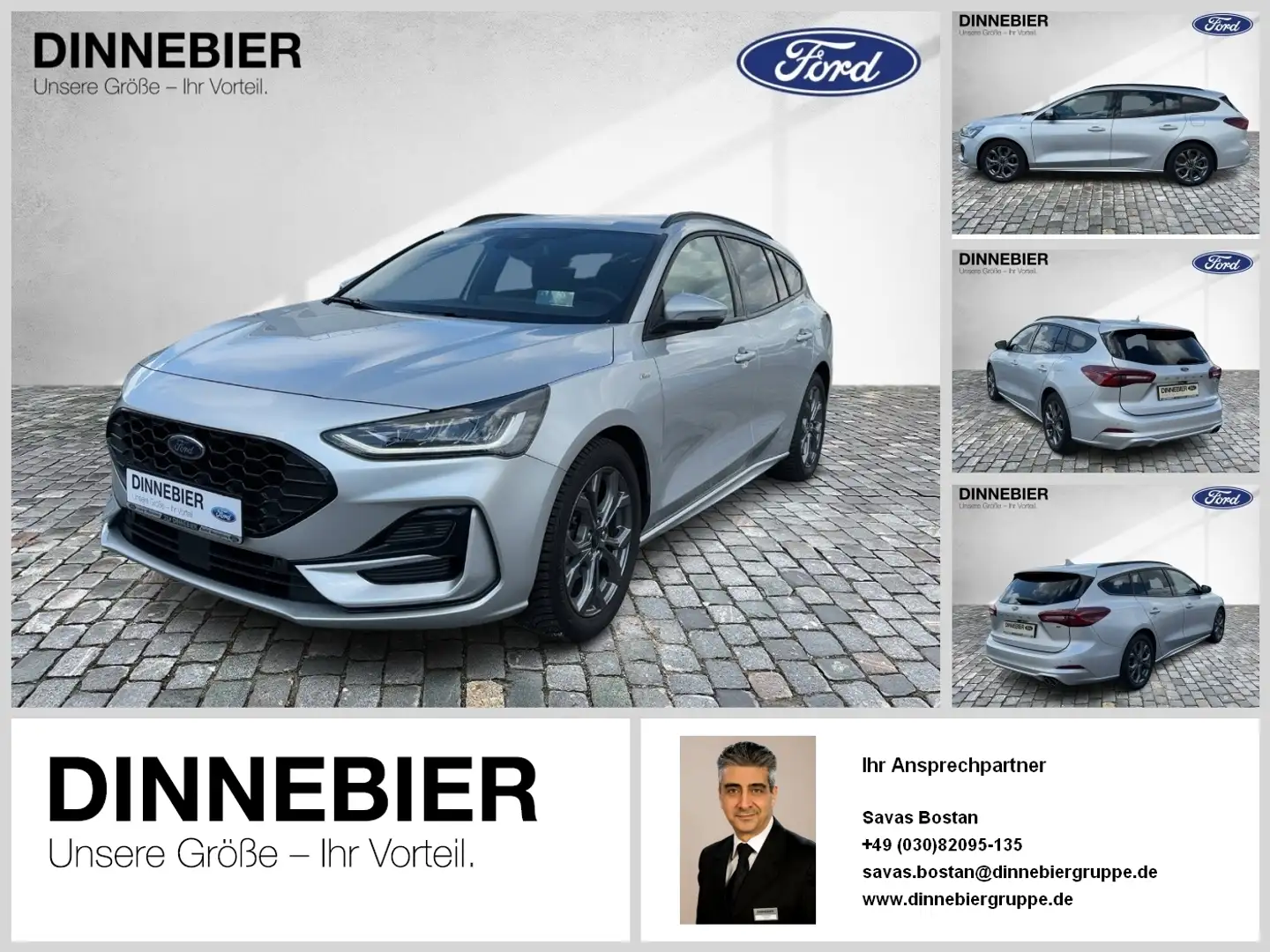 Ford Focus ST-LINE LED+Kamera+Headup+Winterpaket Argent - 1