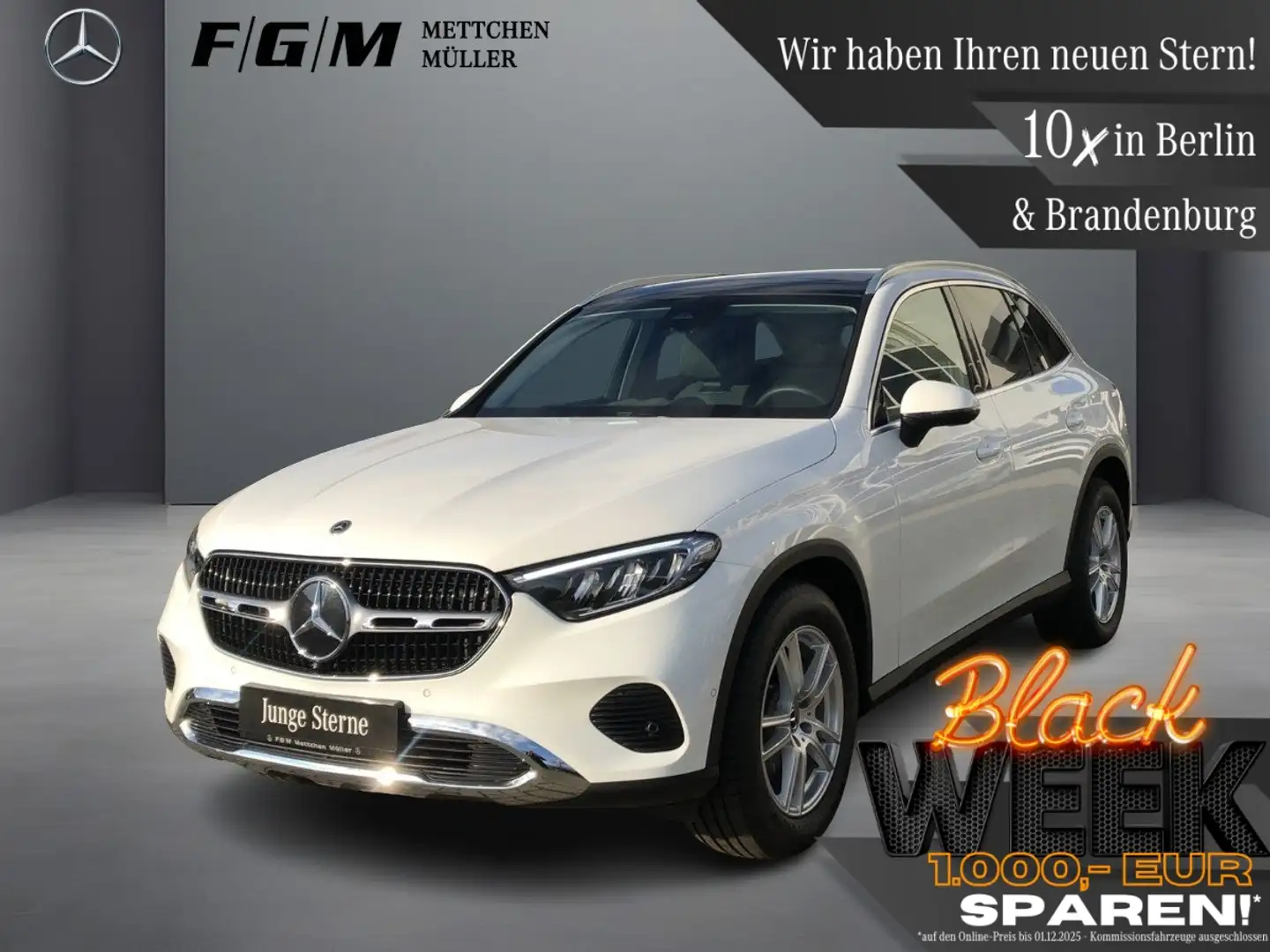 Mercedes-Benz GLC 200 4M Avantgarde S-Dach|TWA|Sitzhz|CarPlay Weiß - 1