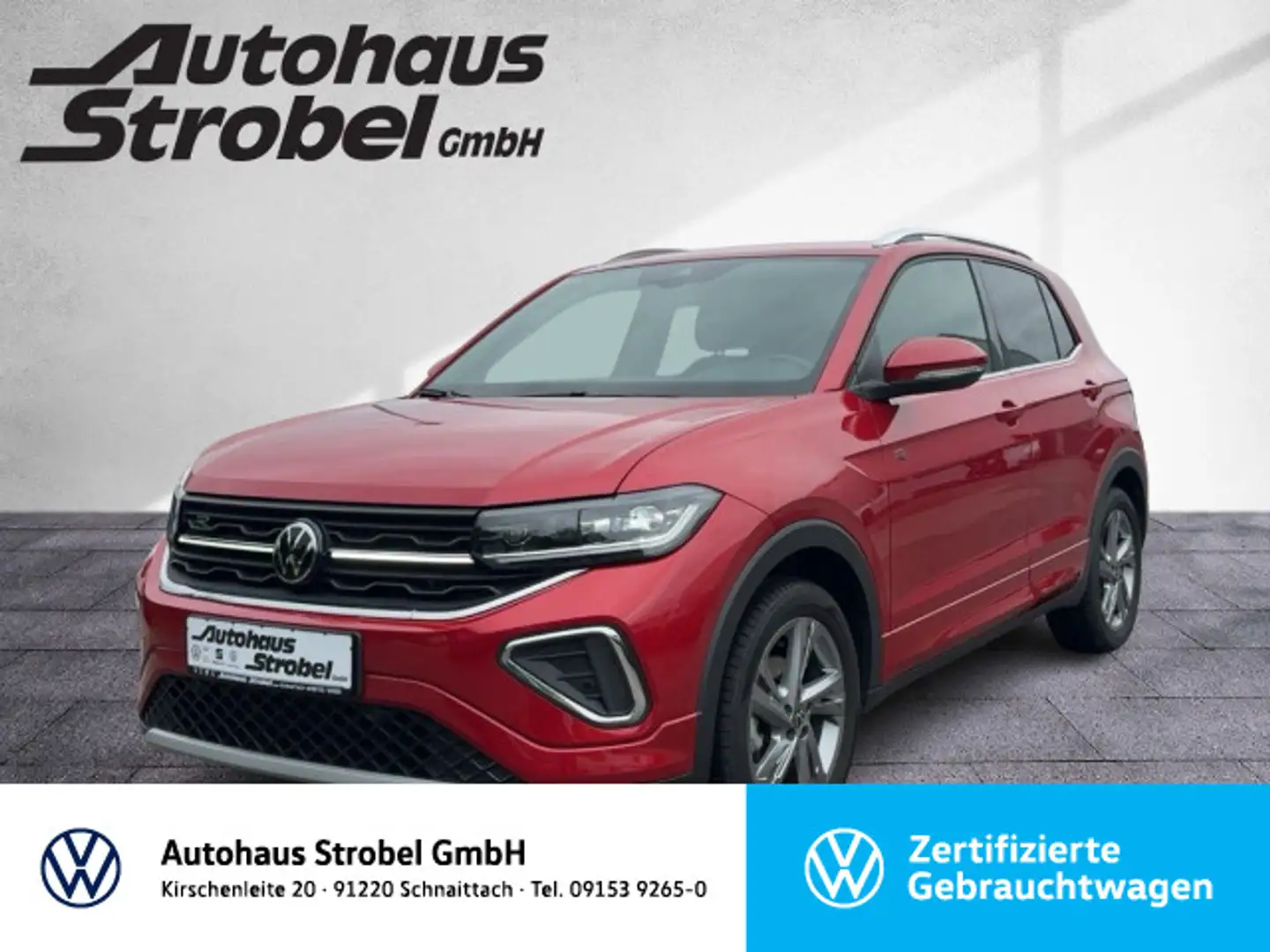 Volkswagen T-Cross 1.0 TSI DSG R-Line ab 3,99% ACC Navi LED Rot - 1