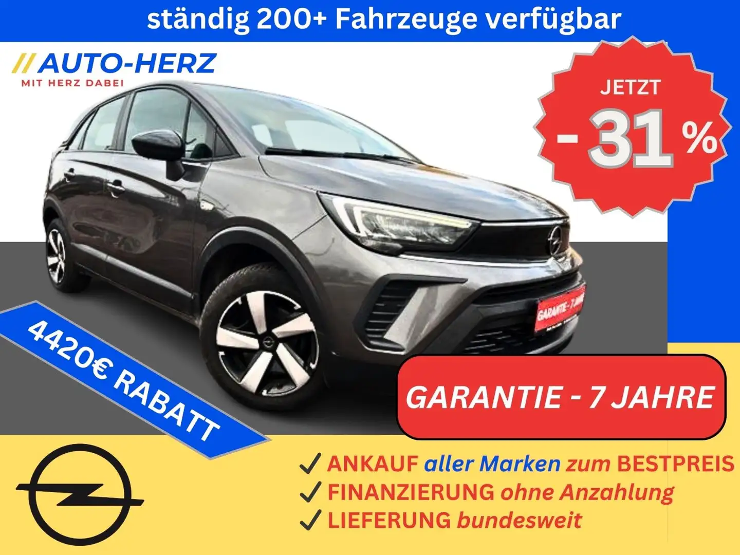 Opel Crossland X AHK+Sitz&Lenkradh+PDC+Navi+LED+Klima Gris - 1