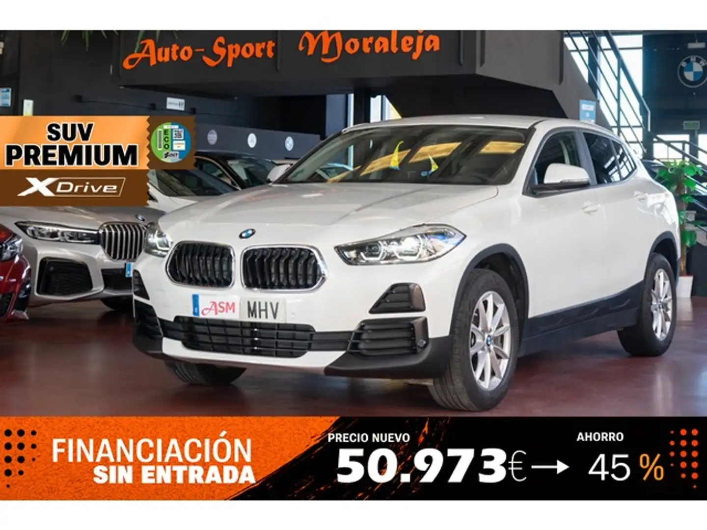 BMW X2 sDrive 18d Business Blanc - 1