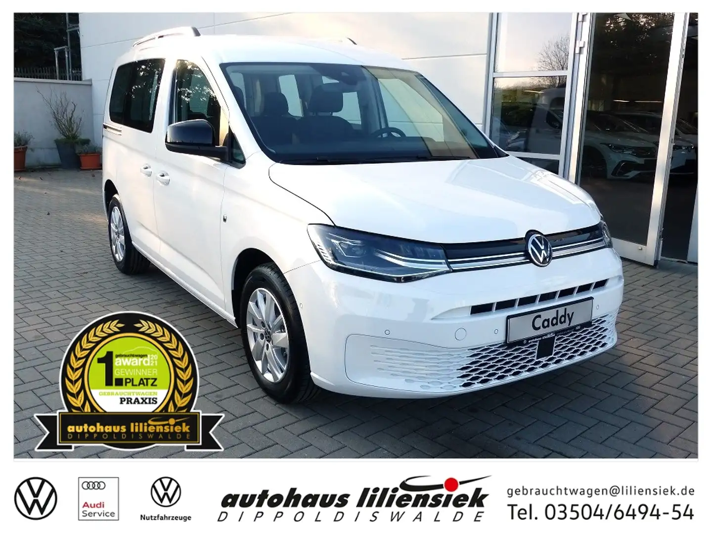 Volkswagen Caddy Life 2.0 TDI KR *LED*ACC*PDC* Weiß - 1