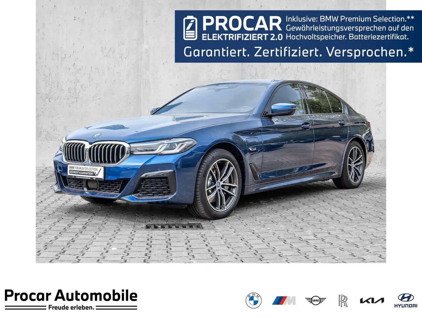 BMW 530 e xDrive MSport Laser PA DA Prof HuD ACC HiFi Blau - 1