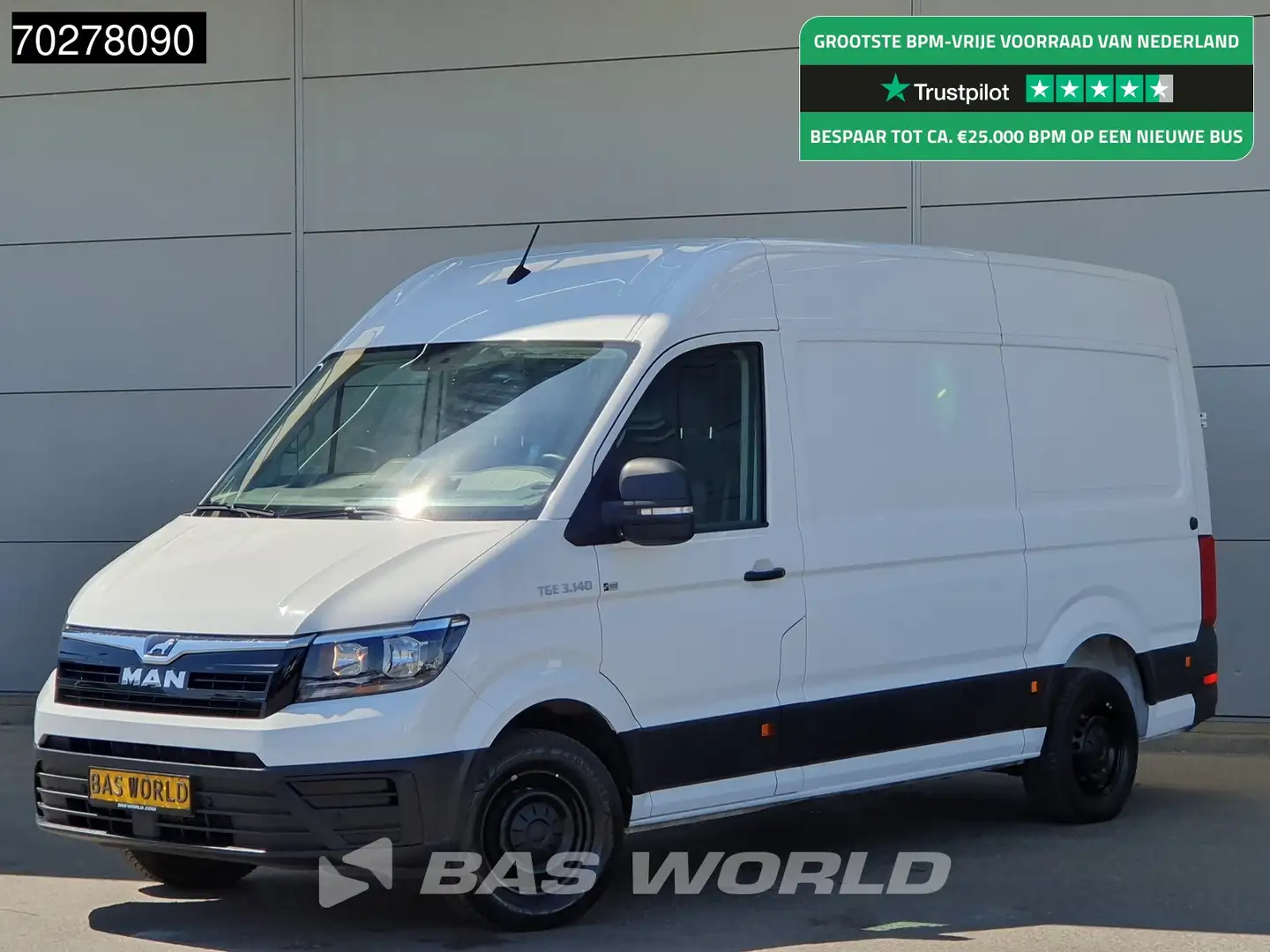 MAN TGE 3.140 Automaat L3H3 Trekhaak Airco Camera Parkeers Blanc - 1
