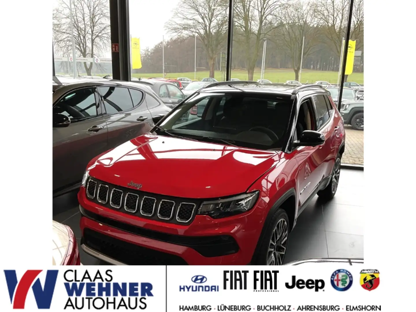 Jeep Compass Limited Mild-Hybrid FWD 1.5 MultiAir Mild Hybrid E Rouge - 1