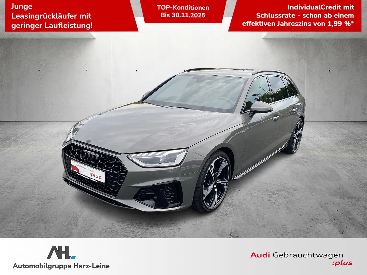 Audi A4 Avant 2.0 TDI S line S-tronic LED Navi ACC AHK RFK Gris - 1